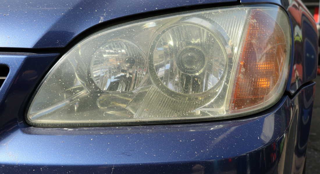 黄ばんだヘッドライトを3分で新品級に戻す裏ワザとは？ – モビフルEC