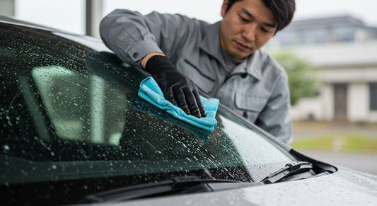 キイロビンゴールド　ガラス　水垢