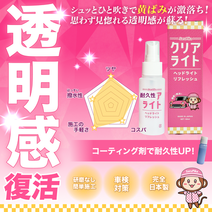 プロ仕様の溶剤を気軽に楽しめる サンプルセット ウロコ取り ヘッドライト黄ばみ取り リターンブラック コーティング剤 シートクリーナー フロントガラスウロコ取り