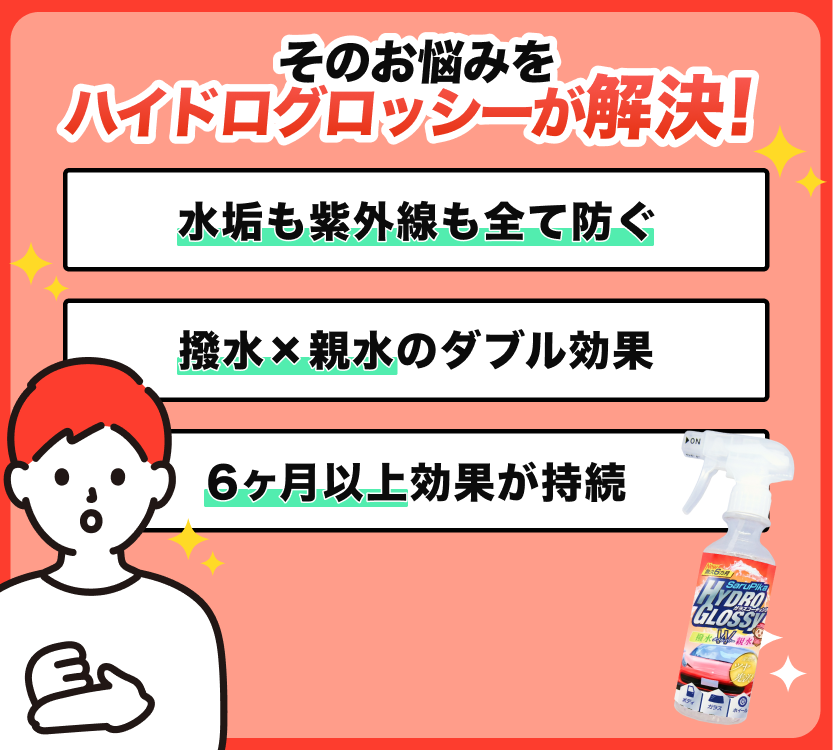 【光沢感UP】おさるのスゴピカ ハイドログロッシー コーティング剤 簡単施工でプロの仕上がり ツヤと光沢に特化 撥水と親水のダブル効果