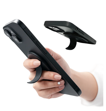 CARZEL(カーゼル) スマホスタンド スマホグリップ Mafsafe シリコンスマホスタンド iPhone 15/14/13/12シリーズ対応　薄型軽量 車用 落下防止ハンドグリップ スマホリング 強力磁力 マグネット 車載ホルダー 日本語説明書付き