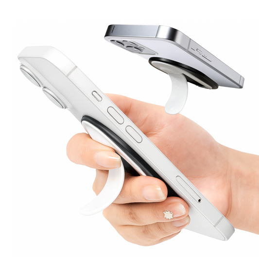 CARZEL(カーゼル) スマホスタンド スマホグリップ Mafsafe シリコンスマホスタンド iPhone 15/14/13/12シリーズ対応　薄型軽量 車用 落下防止ハンドグリップ スマホリング 強力磁力 マグネット 車載ホルダー 日本語説明書付き