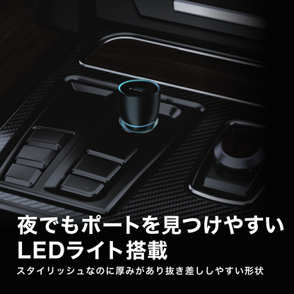 CARZEL 130W シガーソケット usb-c カーチャージャー 3ポート 【3ポート：Type-C1 100W + Type-C2 30W + USB 18W】車 充電器 車載充電器 iphone 15/14/13シリーズ, iPad, Macbook Pro Air, ノートパソコン