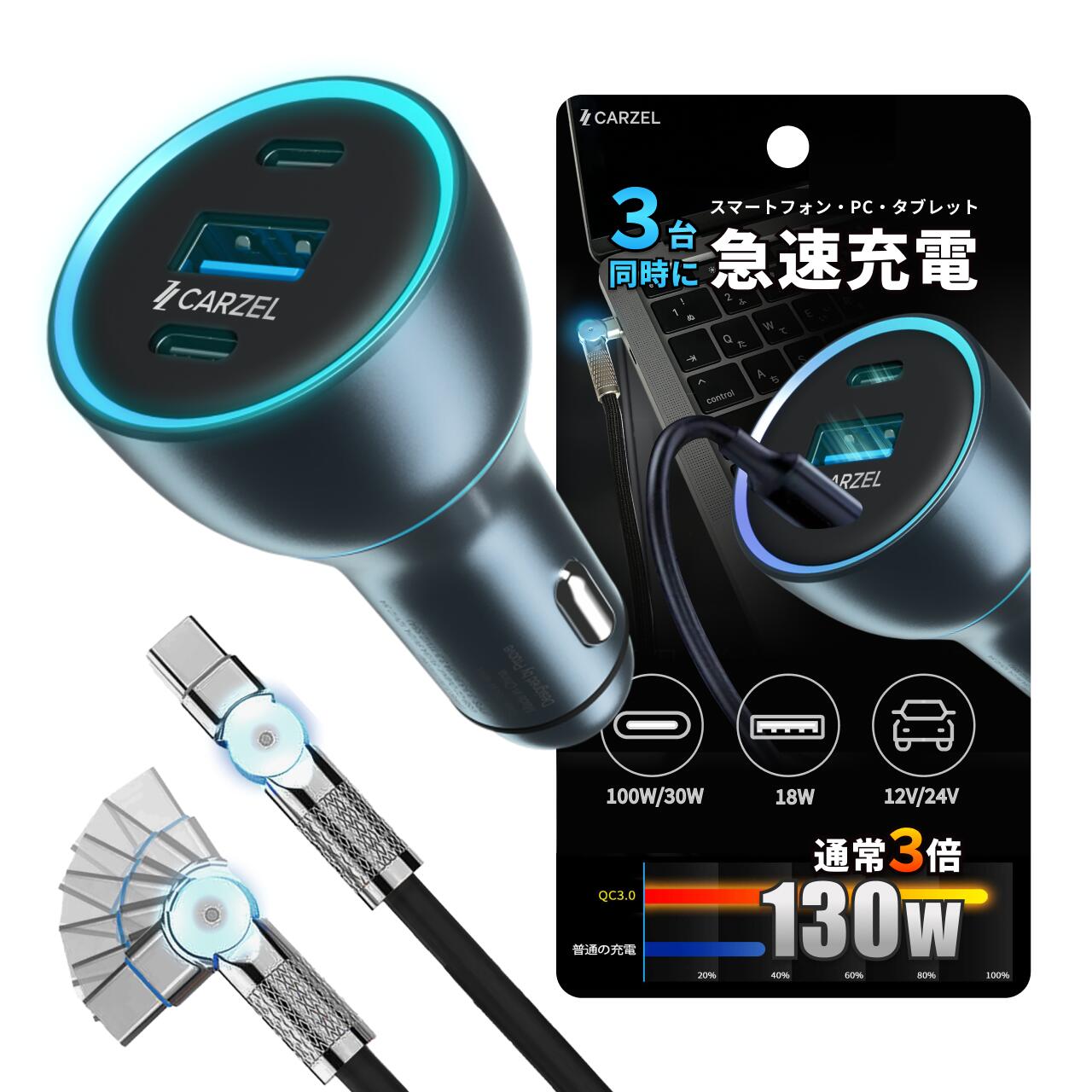 【数量限定】なくなり次第終了！豪華福袋 カーチャージャー 車 シガーソケット ワイヤレス充電器 車載充電器 スマホグリップ 脱出ハンマー 緊急脱出 スマホスタンド Magsafe カーグッズ